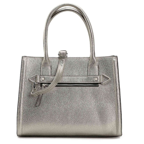 Mix No. 6 Handbags - Silver Metallic Satchel